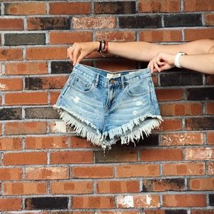 Distressed shorts